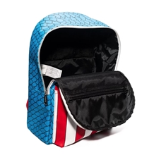 Batoh Loungefly Marvel Captain America s odznáčkem (45 cm)
