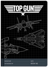 Poznámkový A5 blok Top Gun: Air Fighter 1986 (14,8 x 21 cm)