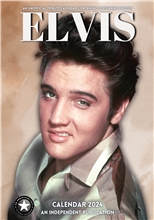 Nástenný kalendár 2024: Elvis Presley (A3 29,7 x 42 cm)