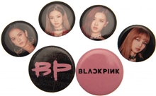 Placka Blackpink: Set 6 placek (průměr 2,5 cm 3,2 cm)