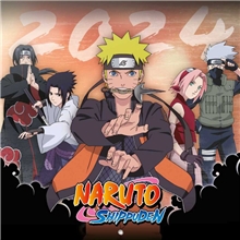Oficiálny nástenný kalendár na rok 2024 s plagátom Naruto (30 x 30 60 cm)