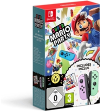 Super Mario Party (SWITCH) + Ovládače Joy-Con Pastel Purple / Pastel Green (SWITCH)