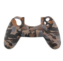 Silikonový obal na ovladač - Brown + Black Camo (PS4)