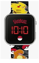 Pokémon čierné LED hodinky