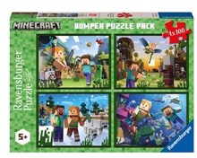 Puzzle: Minecraft Bumper Puzzle Pack (4x100pcs)