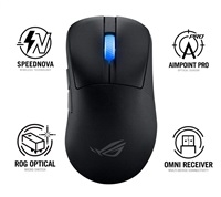 ASUS ROG Keris II Ace, bezdrôtová herná myš, čierna