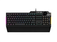 ASUS klávesnica TUF GAMING K1, membranová, US, čierna