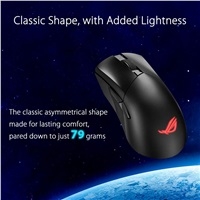 ASUS myš P711 Gladius III AimPoint, Bezdrátová, 2.4GHz, BT 5.1, čierná