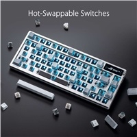 ASUS klávesnice ROG AZOTH Moonlight White, mechanická, Bluetooth, US, bílá