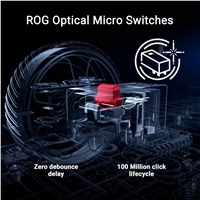 ASUS ROG Keris II Ace, bezdrôtová herná myš, čierna