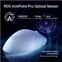 ASUS ROG Keris II Ace, bezdrôtová herná myš, biela