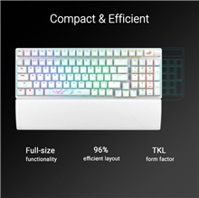 ASUS klávesnica ROG STRIX SCOPE II 96 WL WHITE/NXSW/US/PBT