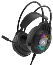 Marvo H8326, sluchátka s mikrofonem, ovládání hlasitosti, černá