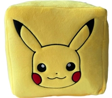 3D polštář Pokémon: Obličeje Pikachu (25 x 25 cm)