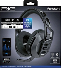 Nacon RIG 600 PRO HS, bezdrátová herní sluchátka, černá (PS4/PS5/PC/SWITCH)