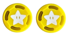 Gumičky na analógové páčky - žltá hviezdička (SWITCH)