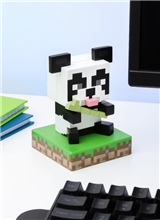 Minecraft lampička - Panda s bambusem na bloku