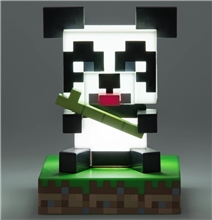 Minecraft lampička - Panda s bambusem na bloku