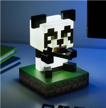 Minecraft lampička - Panda s bambusem na bloku