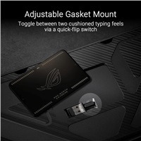 ASUS Klávesnice ROG Azoth Extreme, Mechanická, Bezdrátová BT, RF 2.4GHz, US, černá