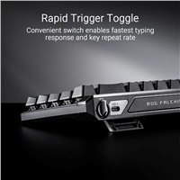 ASUS Klávesnice ROG FALCHION ACE HFX, Mechanická, Magnetický switch, USB, US, černá
