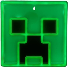 Minecraft Creeper LED neonové svetlo na zeď (25 cm)