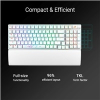 ASUS klávesnice ROG Strix Scope II 96 Wireless White (ROG RX RED / PBT) - US
