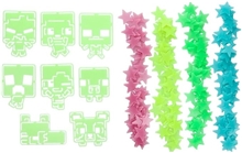 Minecraft sada dekorativních svítících samolepek (208 kusů)