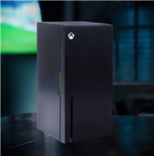XBOX Series X - replika - mini lednice - 5 litrů - černá/zelená