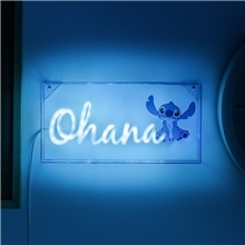 LED lampička Paladone Disney: Stitch - Ohana Neon