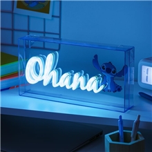 LED lampička Paladone Disney: Stitch - Ohana Neon