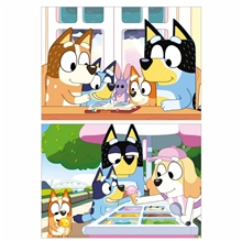 Puzzle v kufríku 2x48 - Bluey