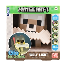 Dekorativní svítící plastová figurka Minecraft - Wolf Light (výška 14 cm)