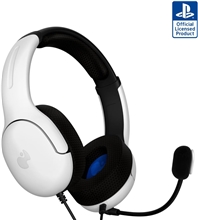 PDP Airlite sluchátka, drátová, bílá (PS4/PS5/PC)