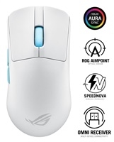 BAZAR ASUS myš ROG Harpe Ace Aim Lab Edition, Bluetooth, bílá (ROZBALENO, PLNÁ ZÁRUKA)