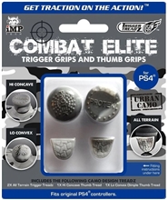 iMP Tech: Trigger Treadz - Combat Elite - Trigger Grips (2 pcs) + Thumb Grips (2 pcs) - Urban Camo (PS4)