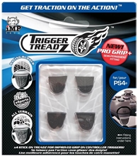 Gripy na trigger (4 ks) iMP Tech: Trigger Treadz - Pro Grip - čierne (PS4)