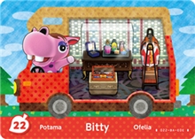 Nintendo Animal Crossing: New Leaf - Welcome Amiibo Card - Bitty (22/50)
