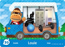 Nintendo Animal Crossing: New Leaf - Welcome Amiibo Card - Louie (30/50)