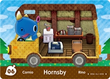 Nintendo Animal Crossing: New Leaf - Welcome Amiibo Card - Hornsby (06/50)