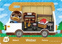 Nintendo Animal Crossing: New Leaf - Welcome Amiibo Card - Weber (35/50)