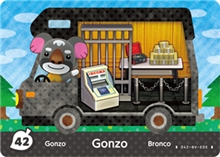 Nintendo Animal Crossing: New Leaf - Welcome Amiibo Card - Gonzo (42/50)
