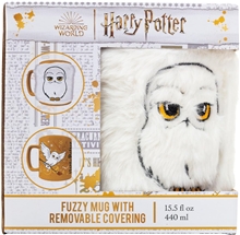 Hrnček s plyšovým návlekom Harry Potter - Hedwig
