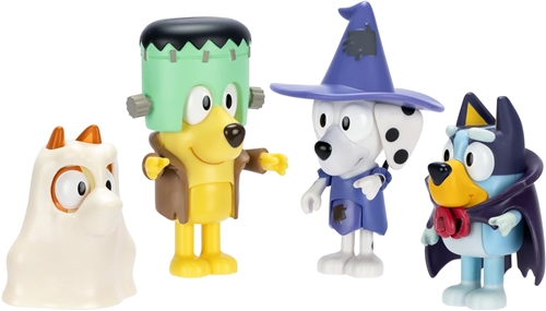 Figúrky Bluey 4-Pack - Halloween