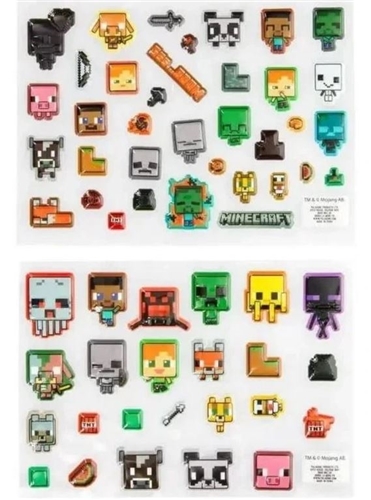 Sada Minecraft nálepiek