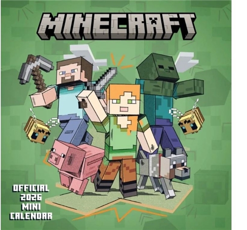 Mini kalendár 2026 - Minecraft