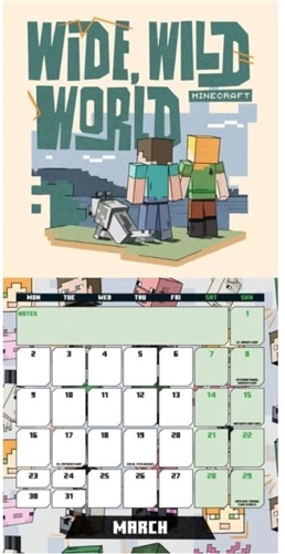 Mini kalendár 2026 - Minecraft