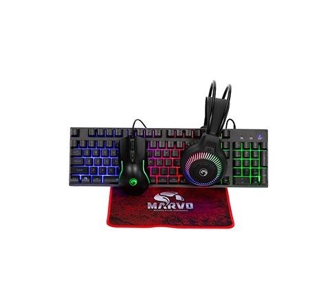 Marvo LOOT 40 herný set: klávesnica, myš, slúchadlá a podložka pod myš