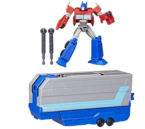 Hasbro Transformers Nákladné auto do hracej sady: Earthspark - Optimus Prime Bojový príves (G0750)
