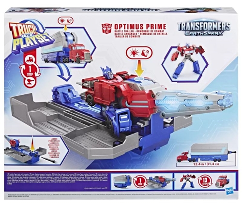 Hasbro Transformers Nákladné auto do hracej sady: Earthspark - Optimus Prime Bojový príves (G0750)
